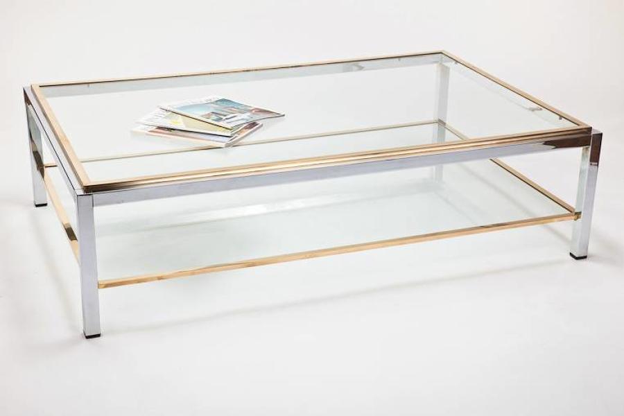 Large French, 1970`s 2 tier coffee table