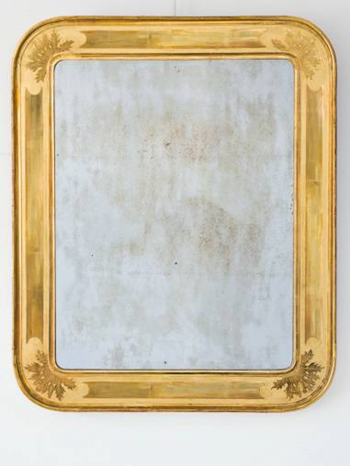 C19th French Mirror, lovely sparking plate and gilding.