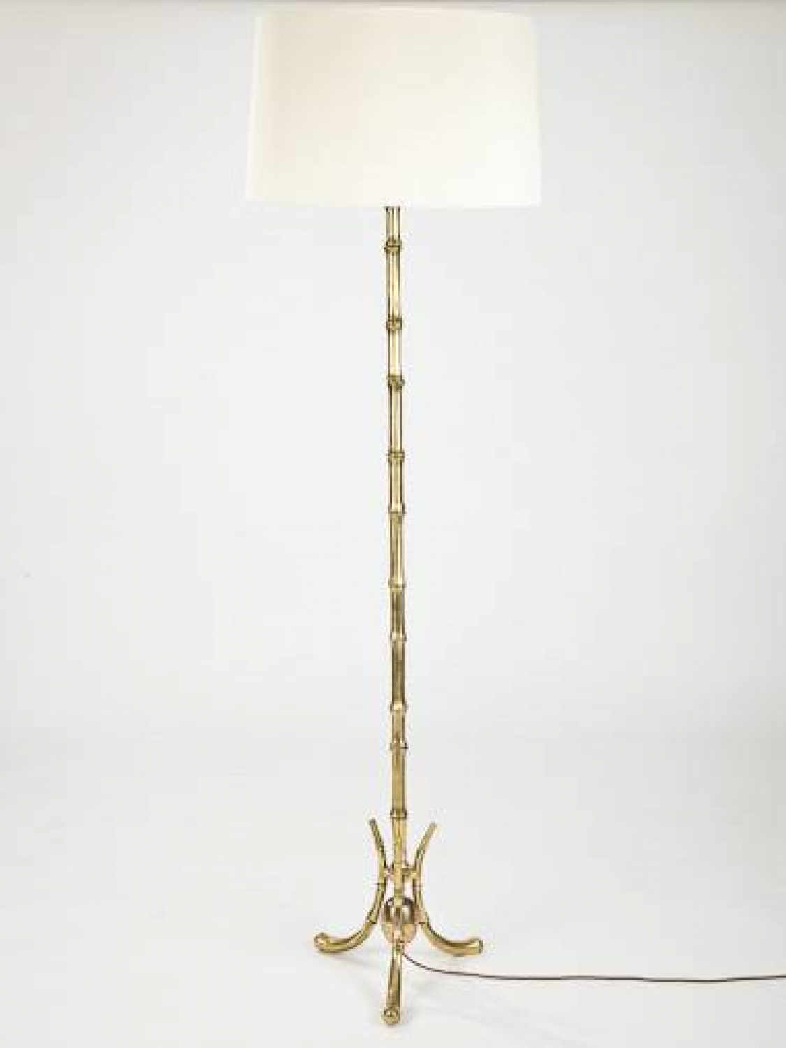 French, Faux Bamboo Floor Lamp