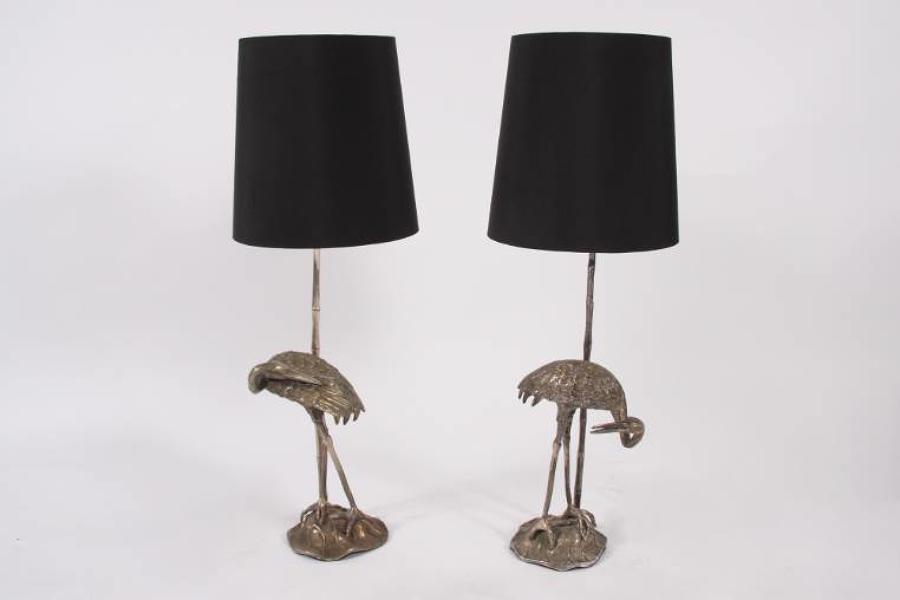 Pair of Stork Table Lamps