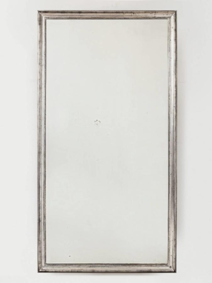 Large Silver Leaf Mirror