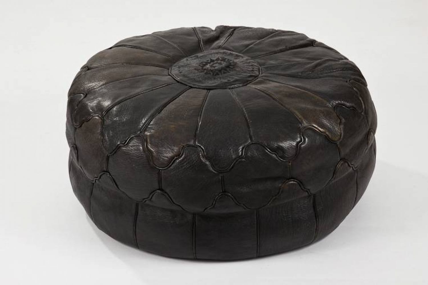 Leather  Pouffe