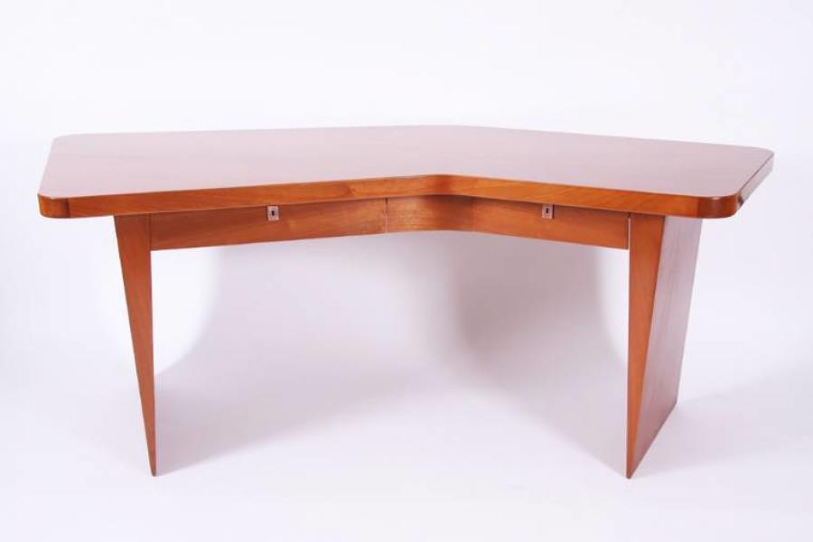 Sapele `Boomerang` Desk