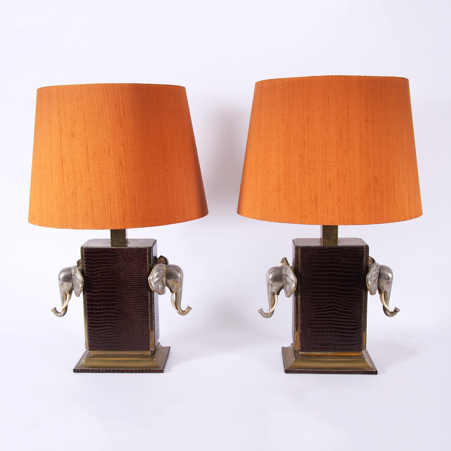 Pair of Elephant Table Lamps
