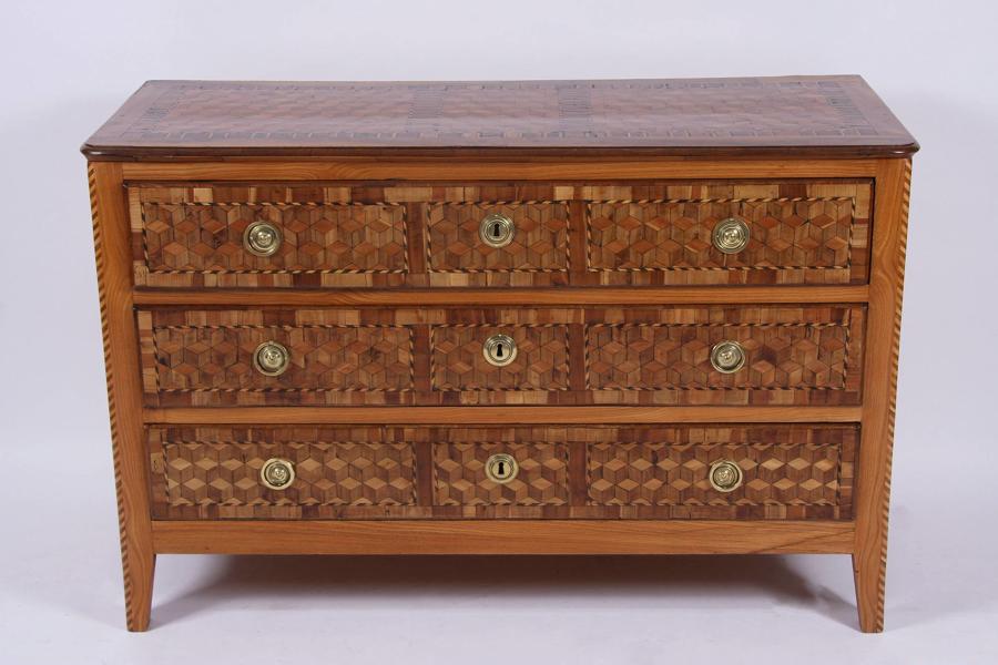 C18th Parquetry Commode