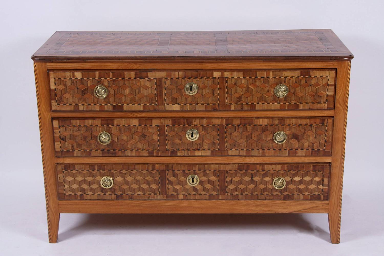 C18th Parquetry Commode