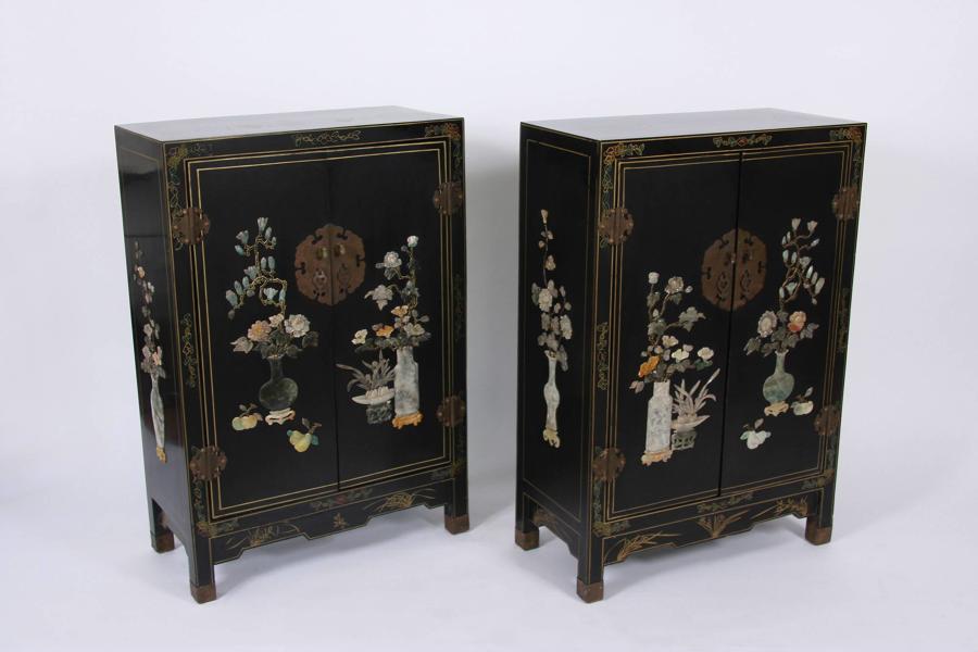 Pair of Chinoiserie Cabinets