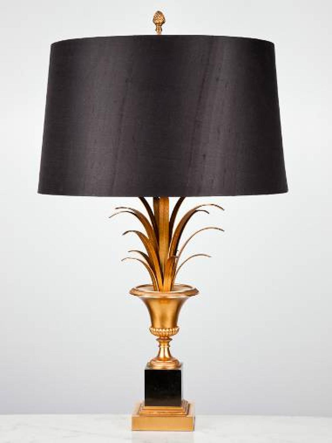 Pair of Urn and Frond table lamps
