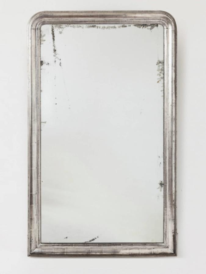 Large Silver Leaf Mirror
