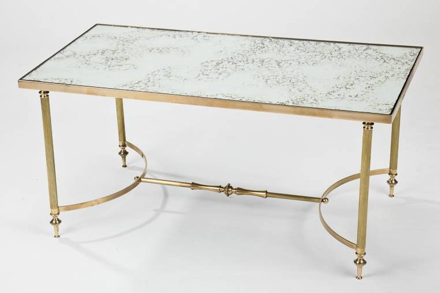 Pair of 1960`s mirrored coffee tables