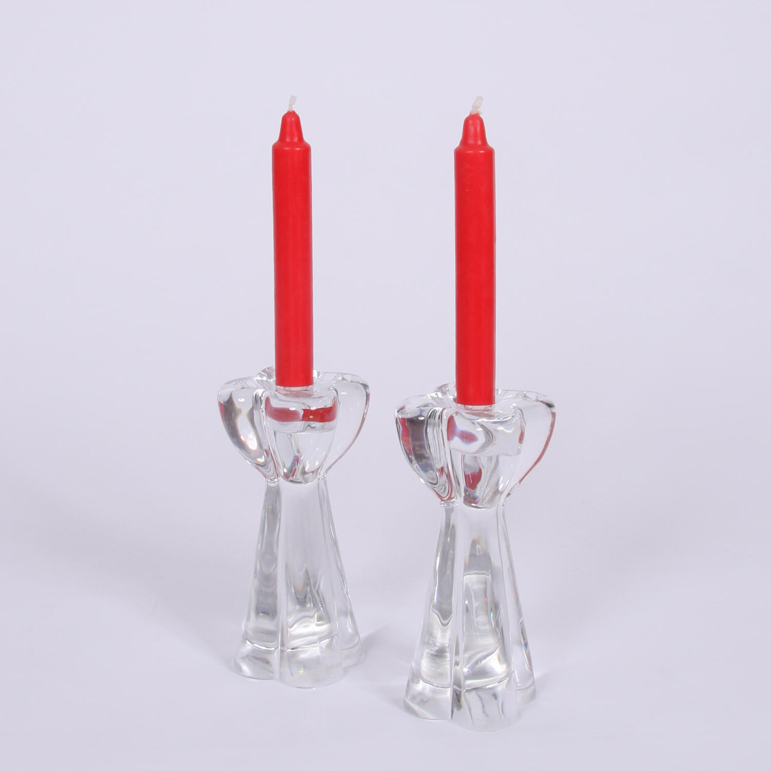 Pair of Baccarat Candle Sticks