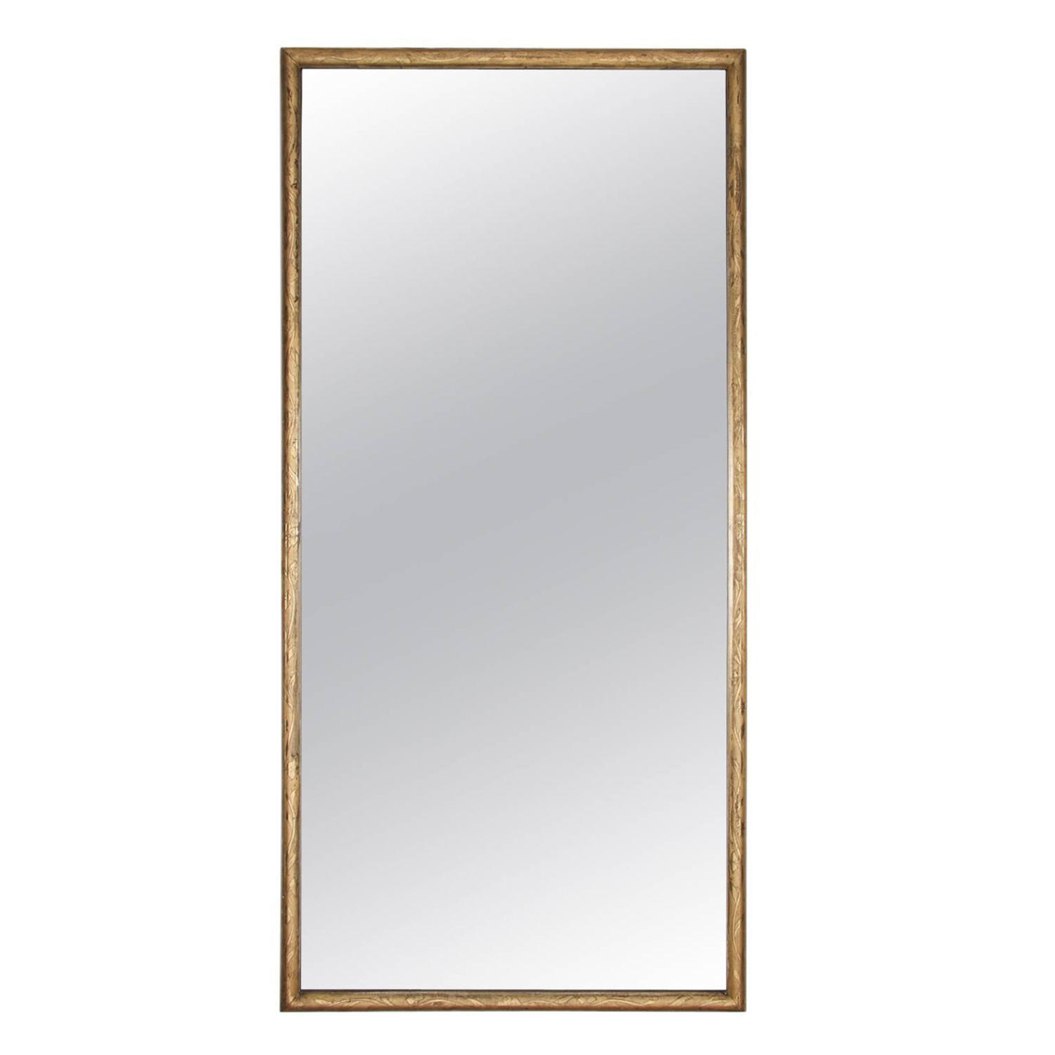 Giltwood Mirror with Floral Detail