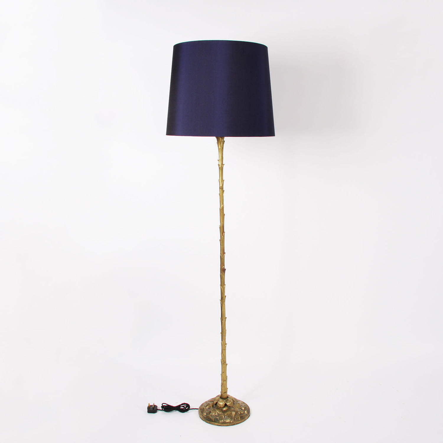 Naturalistic Brass Floor Lamp