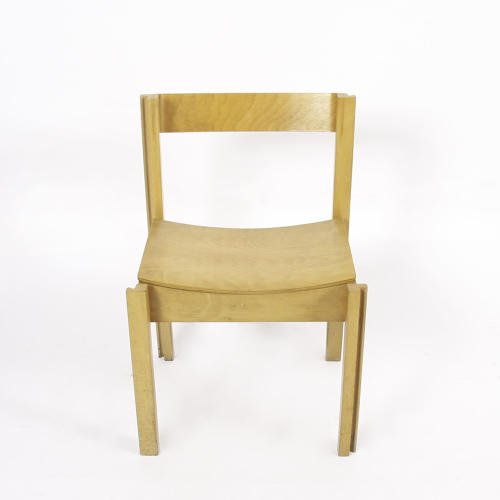 Set of Four Modernist Bent Ply and Beech Chairs