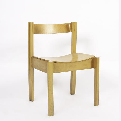 Set of Four Modernist Bent Ply and Beech Chairs