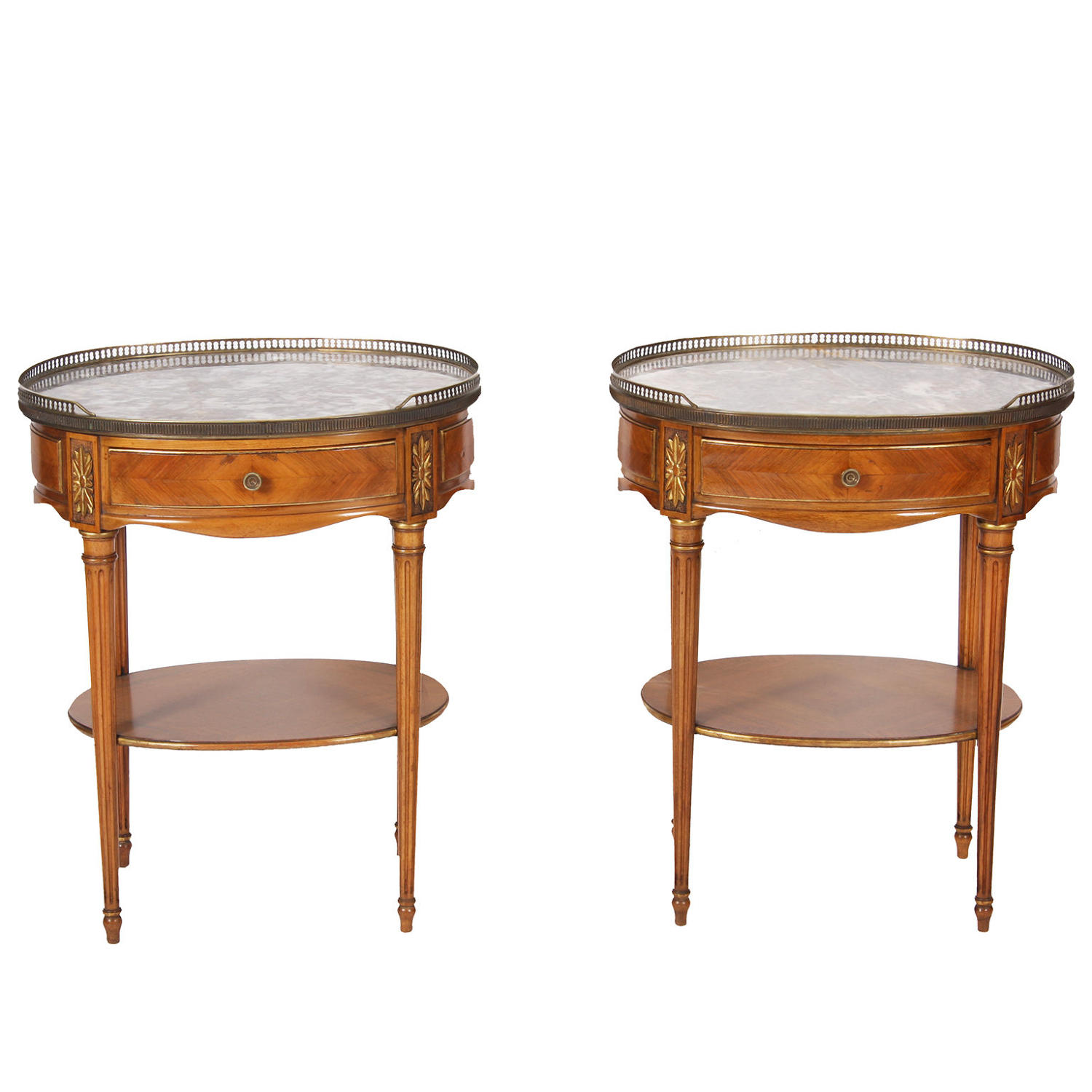 Pair of Fruitwood Bedside Tables