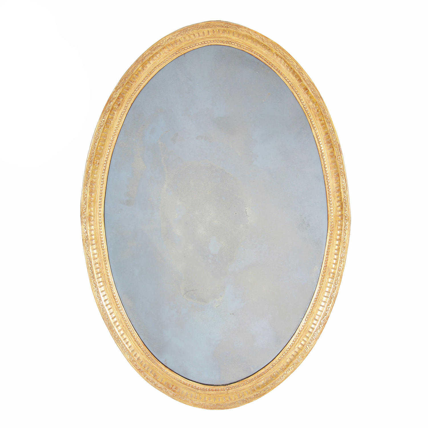 Oval Carved Giltwood Mirror