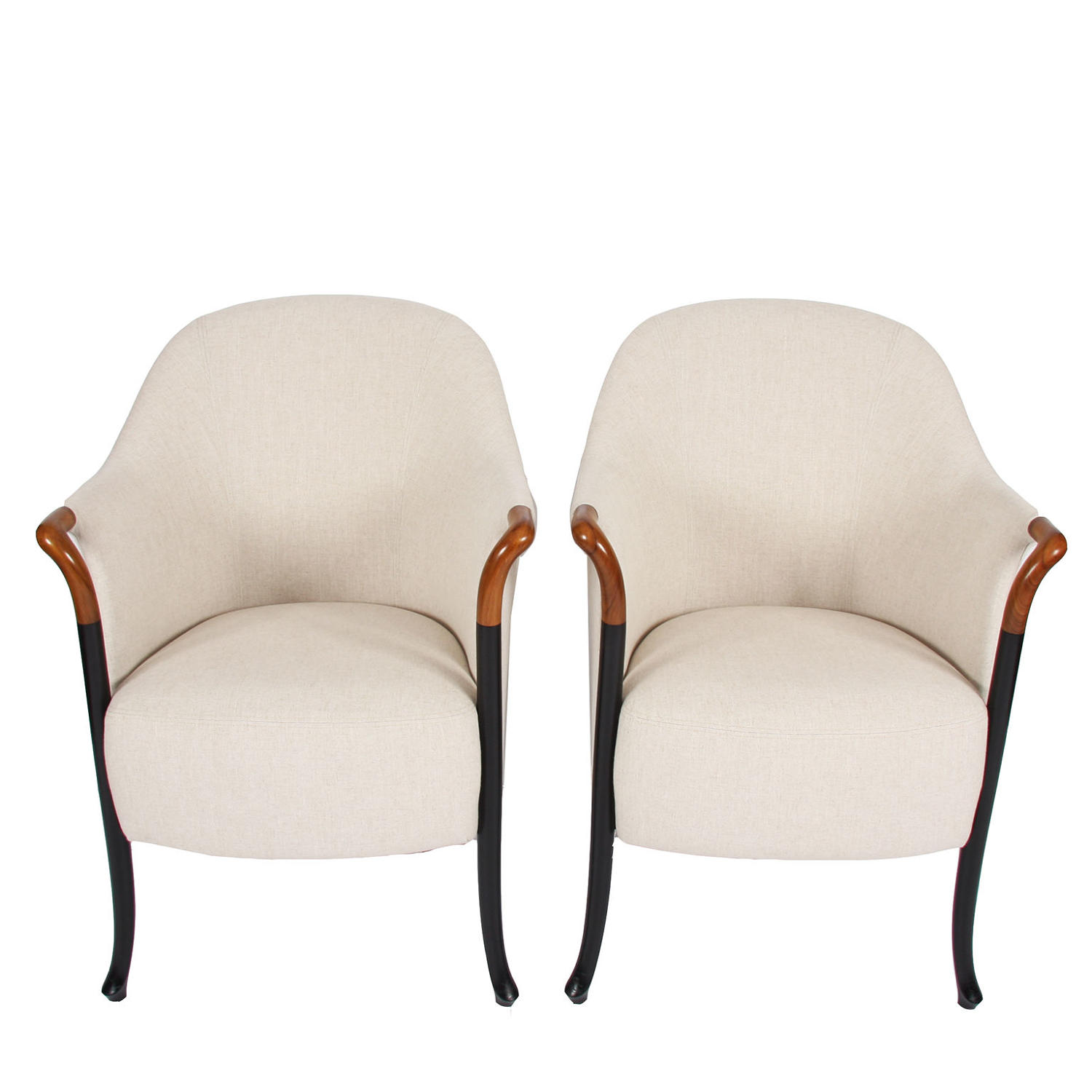 Pair of Armchairs by Giorgetti Italia