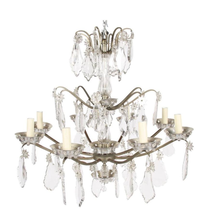 Metal & Crystal Chandelier by Baccarat