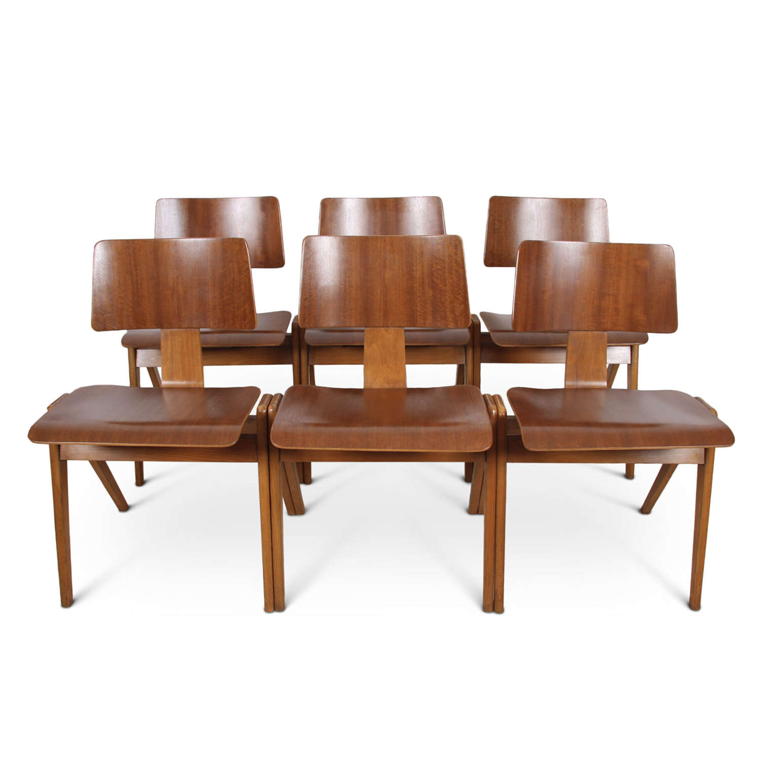 Set of Six Robin Day Designed Dining Chairs