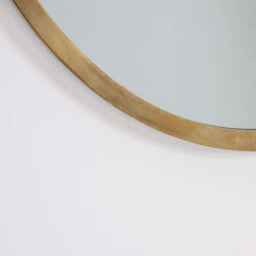 French Oval Mirror With Candle Lights