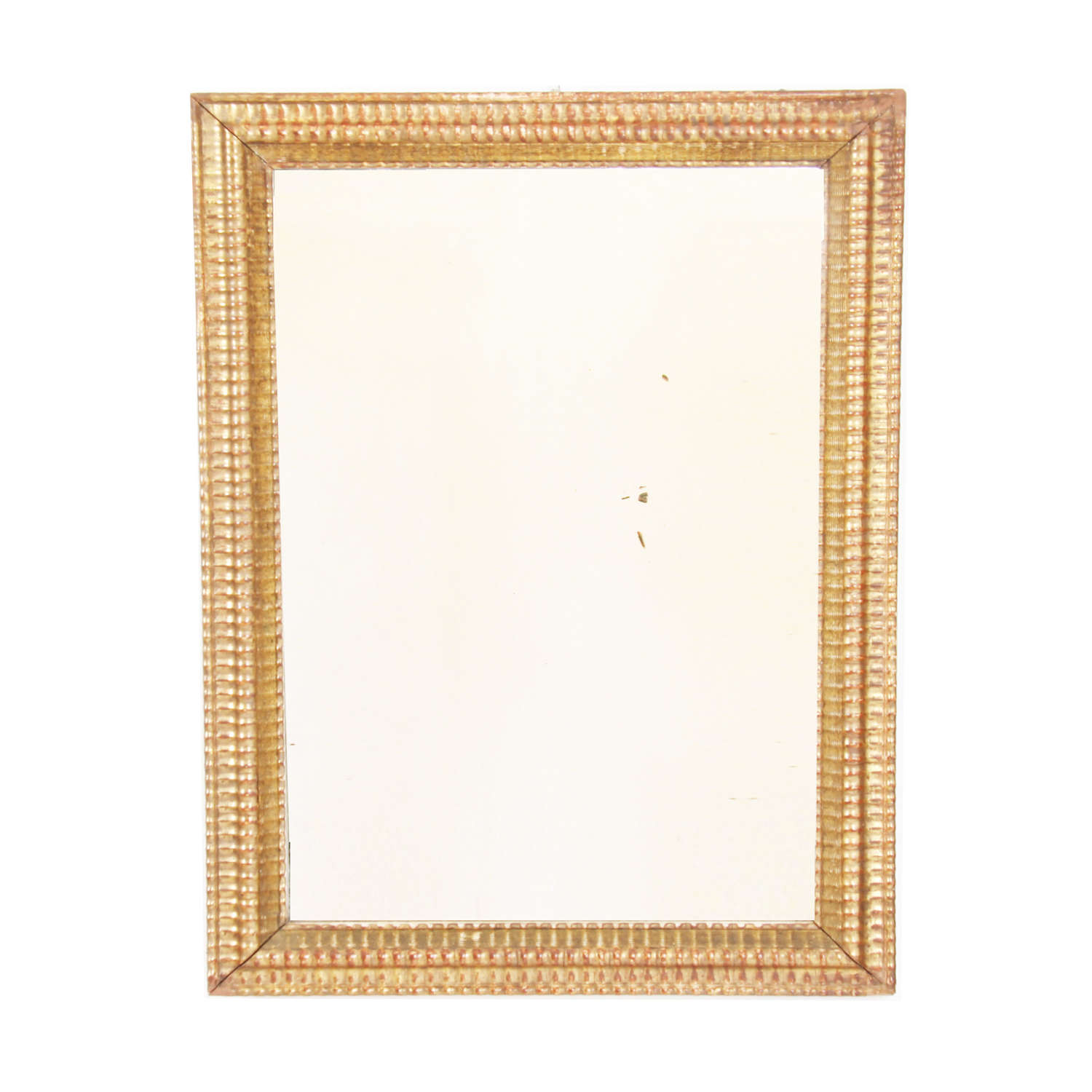 French Giltwood Mirror with Ripple Frame