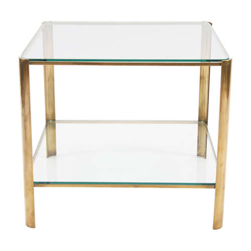 Pair of 1960s J T Lepelletier Square Side Tables