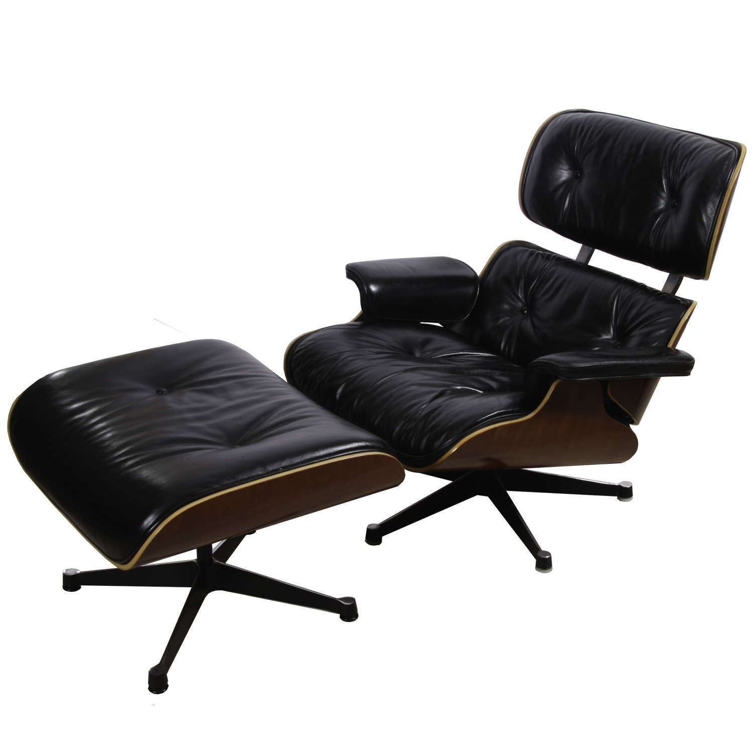 Eames Lounge Chair and Associated Matching Ottoman