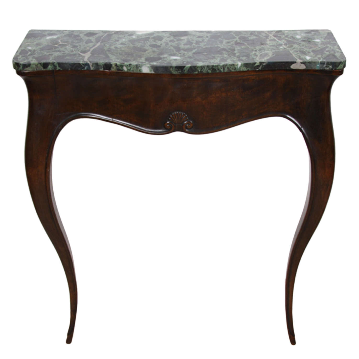 Small Italian 1920s Console Table With A Marble Top