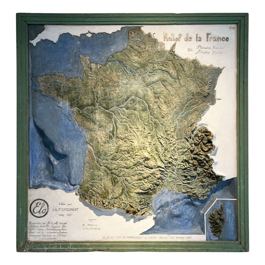 Relief Maps of France, Made in 1934