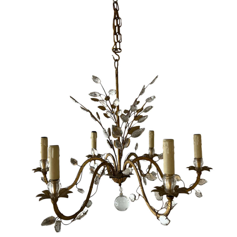 Maison Bagues Chandelier, French 1950s