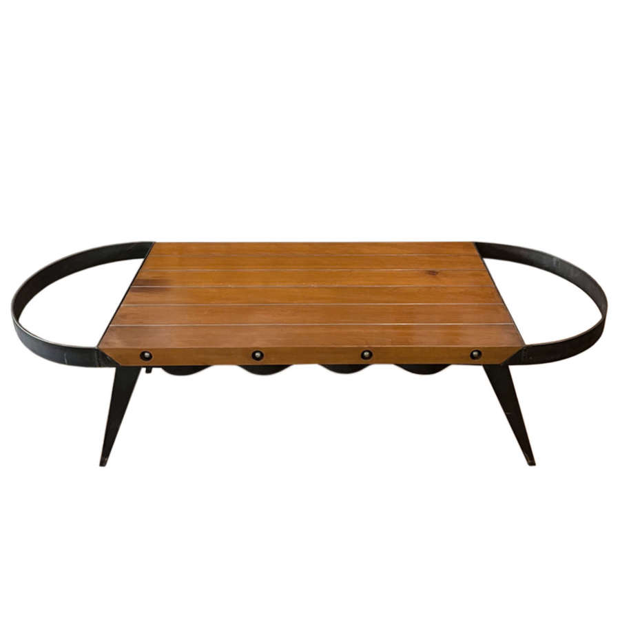Tom Dixon Prototype Cherry Wood and Steel Coffee Table