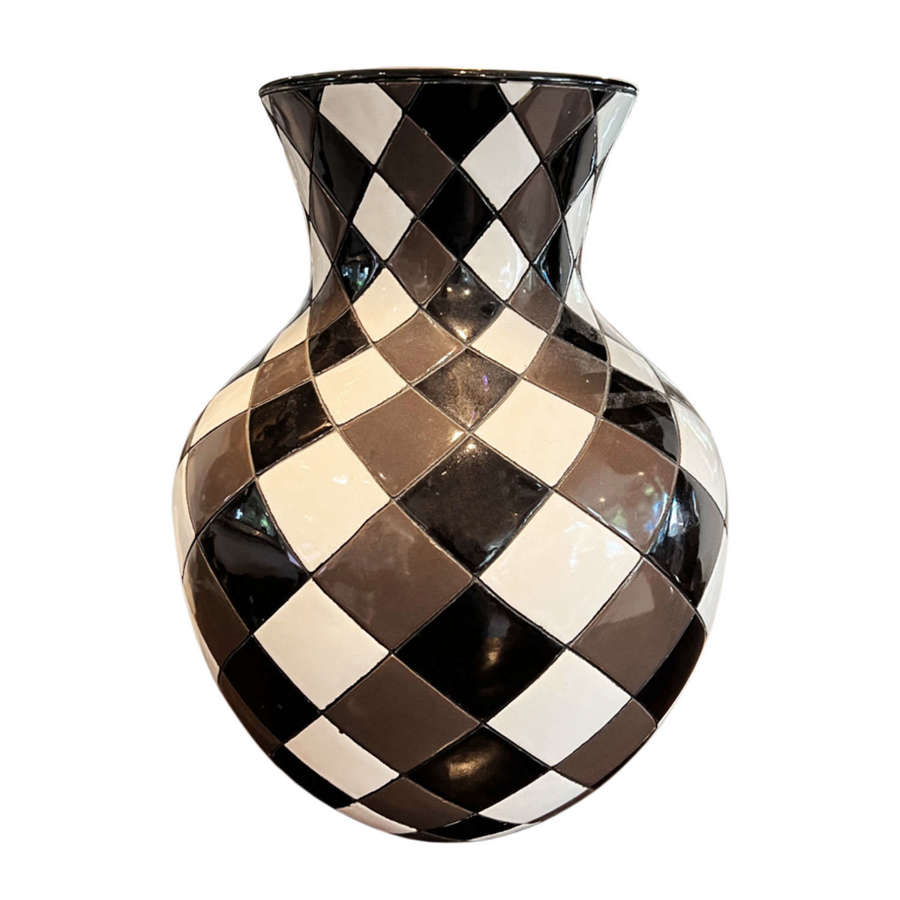 French 1970s Large Ceramic Vase