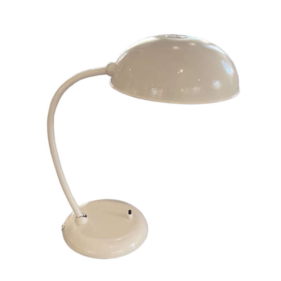 German 1960s Cream Desk Lamp By Gecos