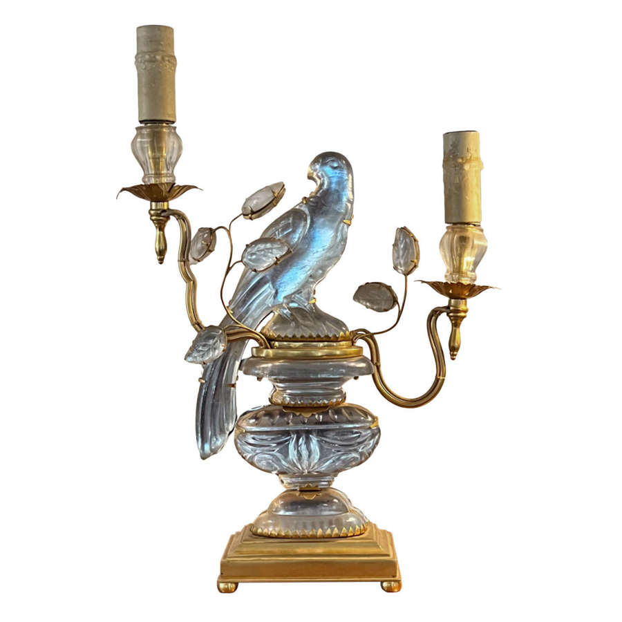 Maison Bagues Table Lamp With Parrot and Urn