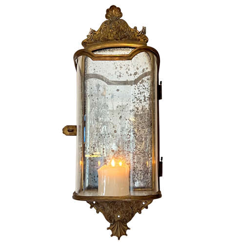 Pair of French 1950s Wall Lanterns