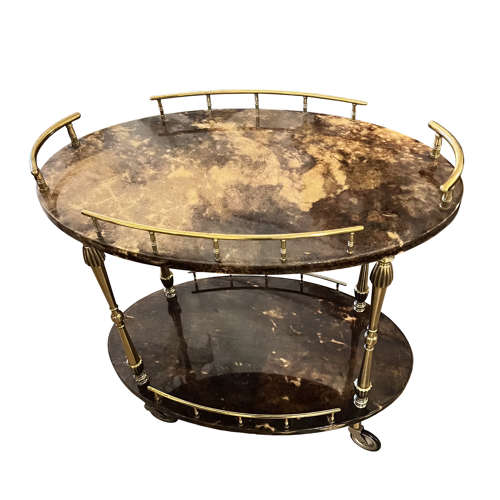 Small 1960s Italian Aldo Tura Bar Cart