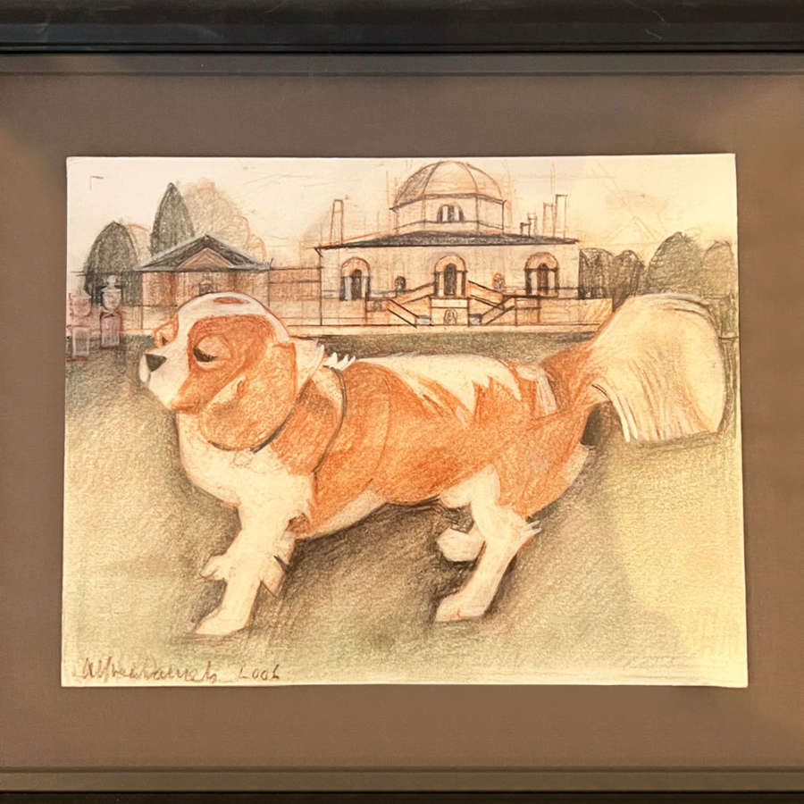 King Charles Spaniel, signed Alfred Daniels (1924 - 2015)