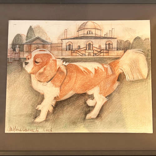 King Charles Spaniel, signed Alfred Daniels (1924 - 2015)