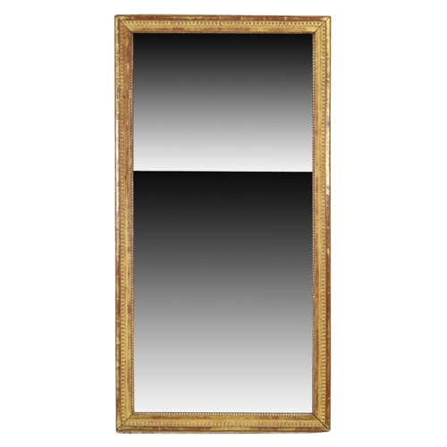 French 19th Century Giltwood Split Glass Mirror