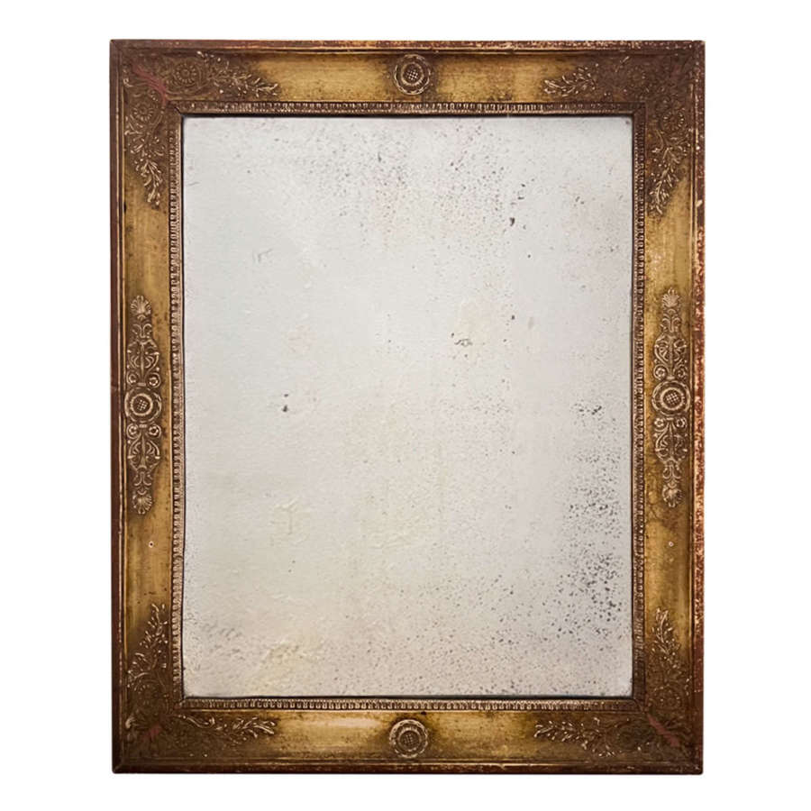 Small Decorative Giltwood French 19th Century Mirror