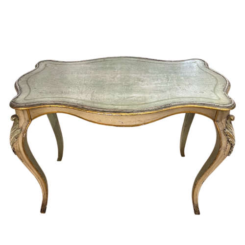 Small French Centre or Writing Table With Original Paint