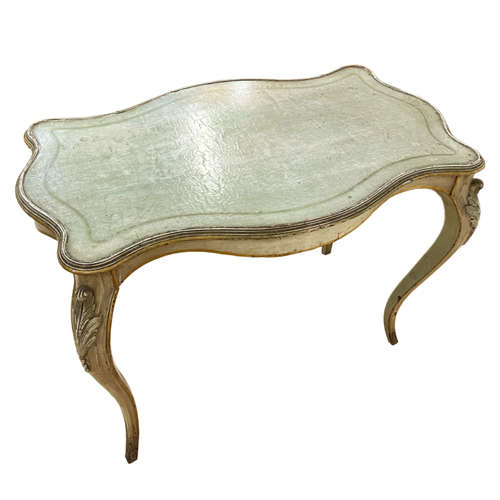Small French Centre or Writing Table With Original Paint