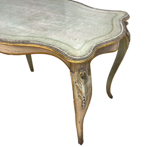 Small French Centre or Writing Table With Original Paint