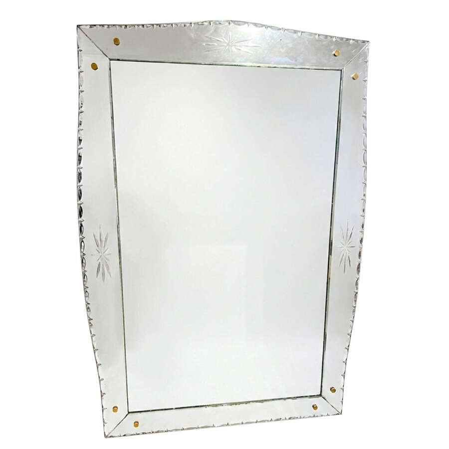 Large 1920s French 'Venetian' Mirror