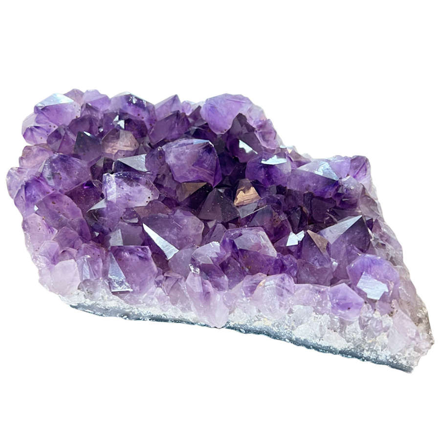 Huge Decorative Piece of Purple Amethyst with Larger Crystals