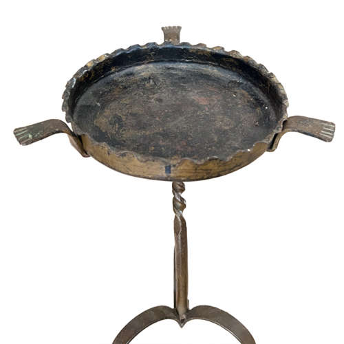 French Metal Midcentury Martini Table With Paw Feet