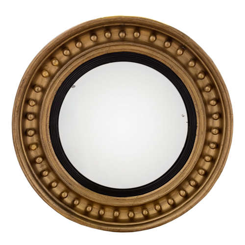 English Convex Regency Mirror