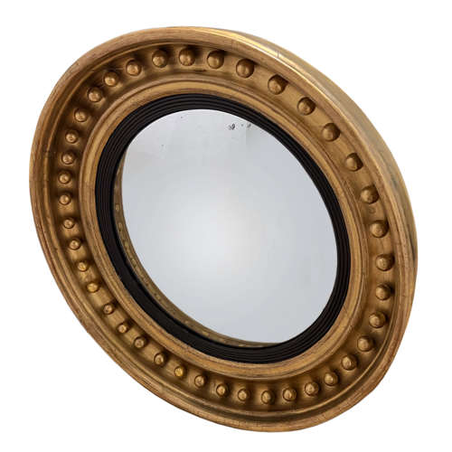 English Convex Regency Mirror