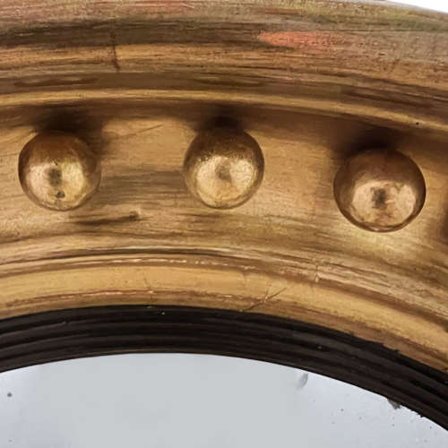 English Convex Regency Mirror